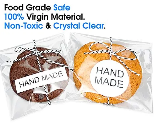 3” X 5” (200/1000 Pack) Clear Resealable Cellophane Cello Bags Self Seal - Fits 3X5 Prints Photos Cookies Candy Treat Party Favors - Pack It Chic