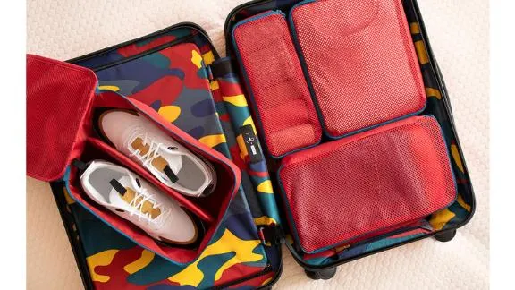 5-Piece Travel & Home Bag Organizer Set! Lightweight Nylon, Mesh! Splash Proof, double zipper. Great for home use too!
