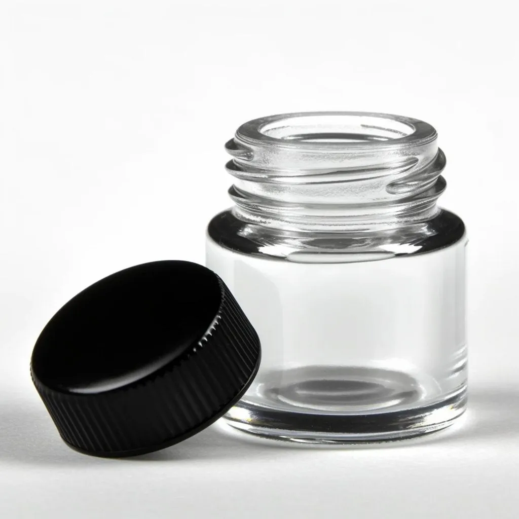 5ml Screw Top Jar with Black Lids
