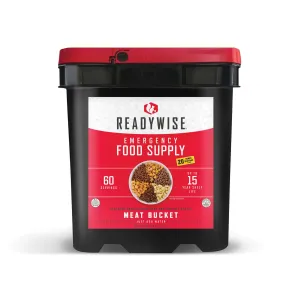 60 Serving Freeze Dried Meat Bucket   20 Servings Of Rice