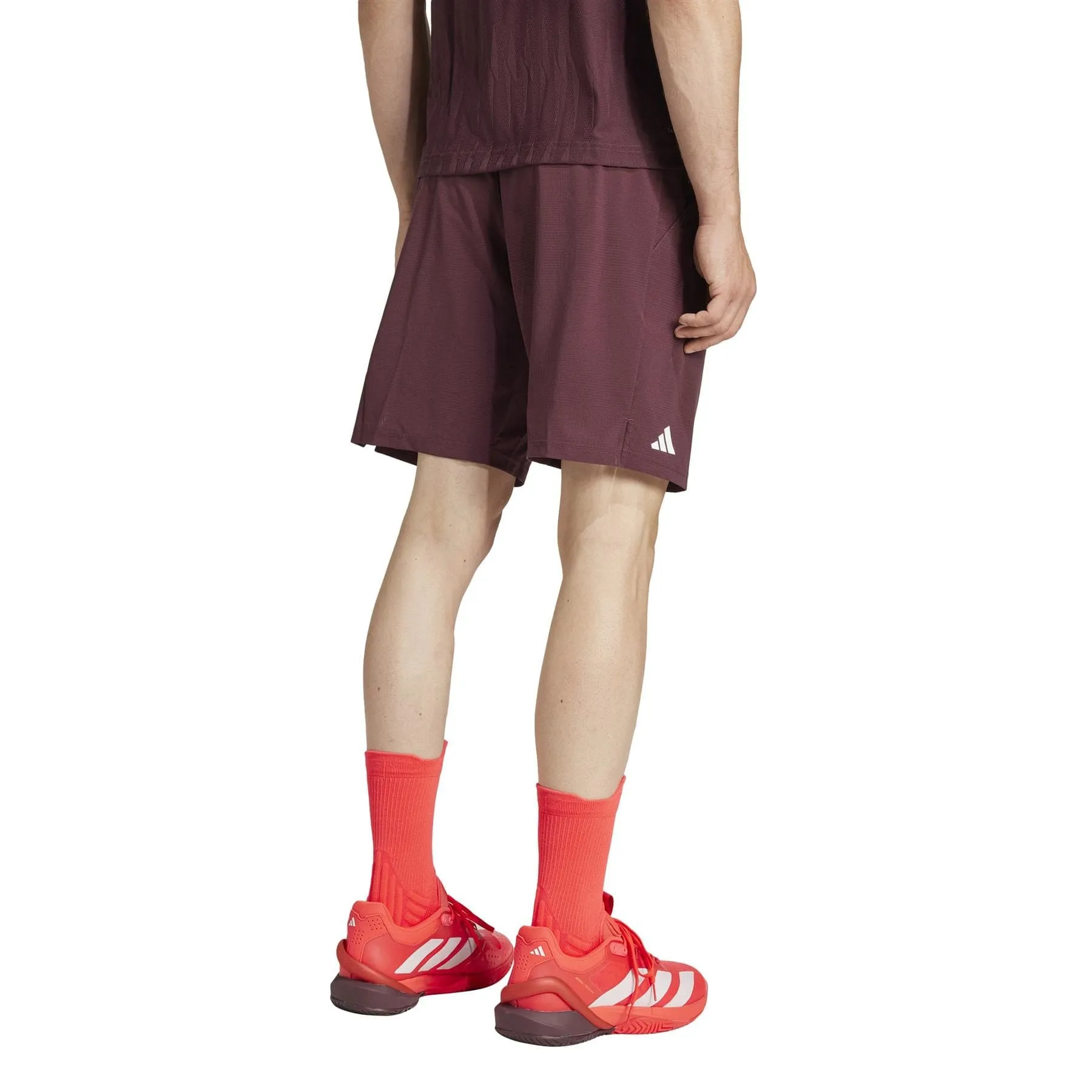 ADIDAS Ergo Mens Badminton Shorts - Ruby