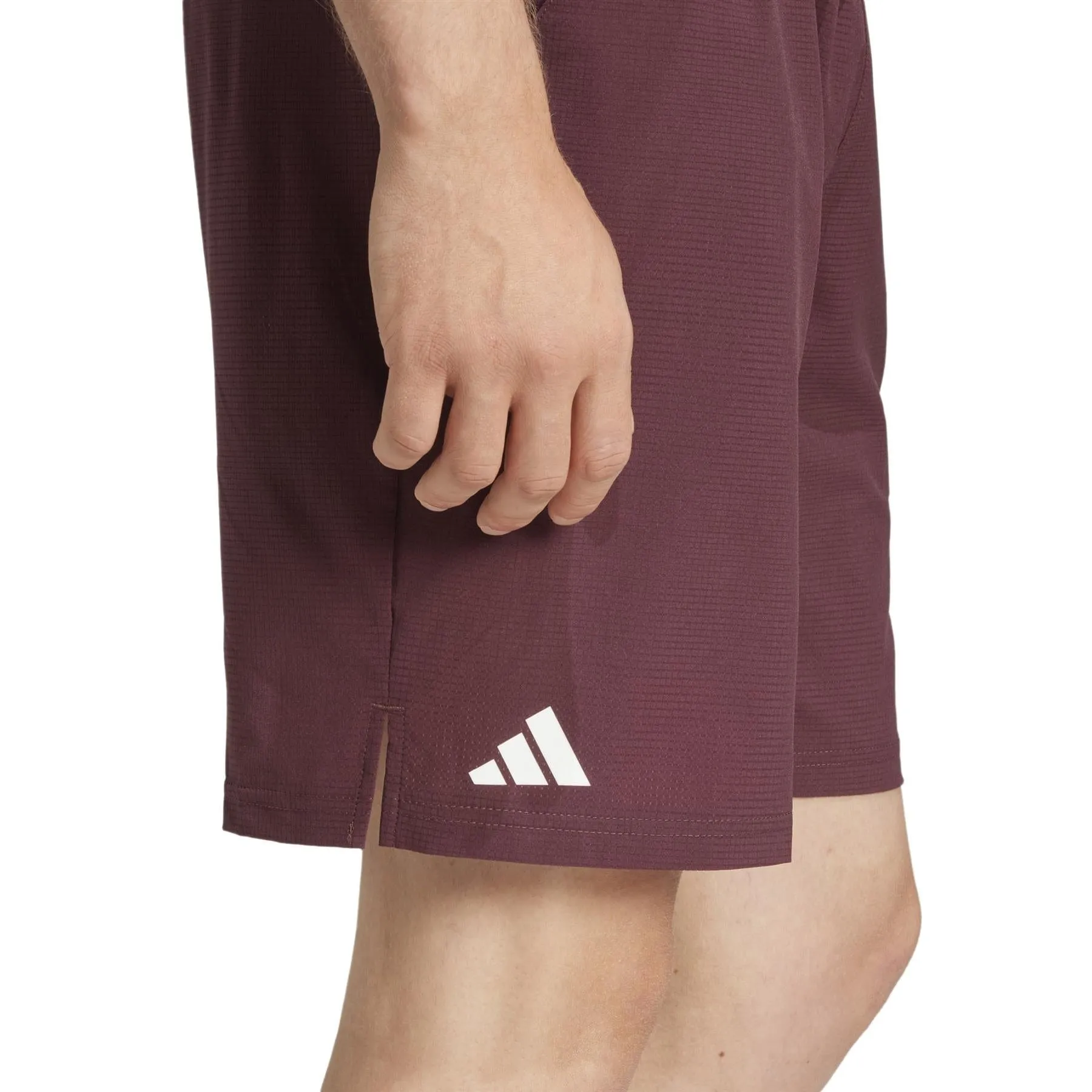 ADIDAS Ergo Mens Badminton Shorts - Ruby