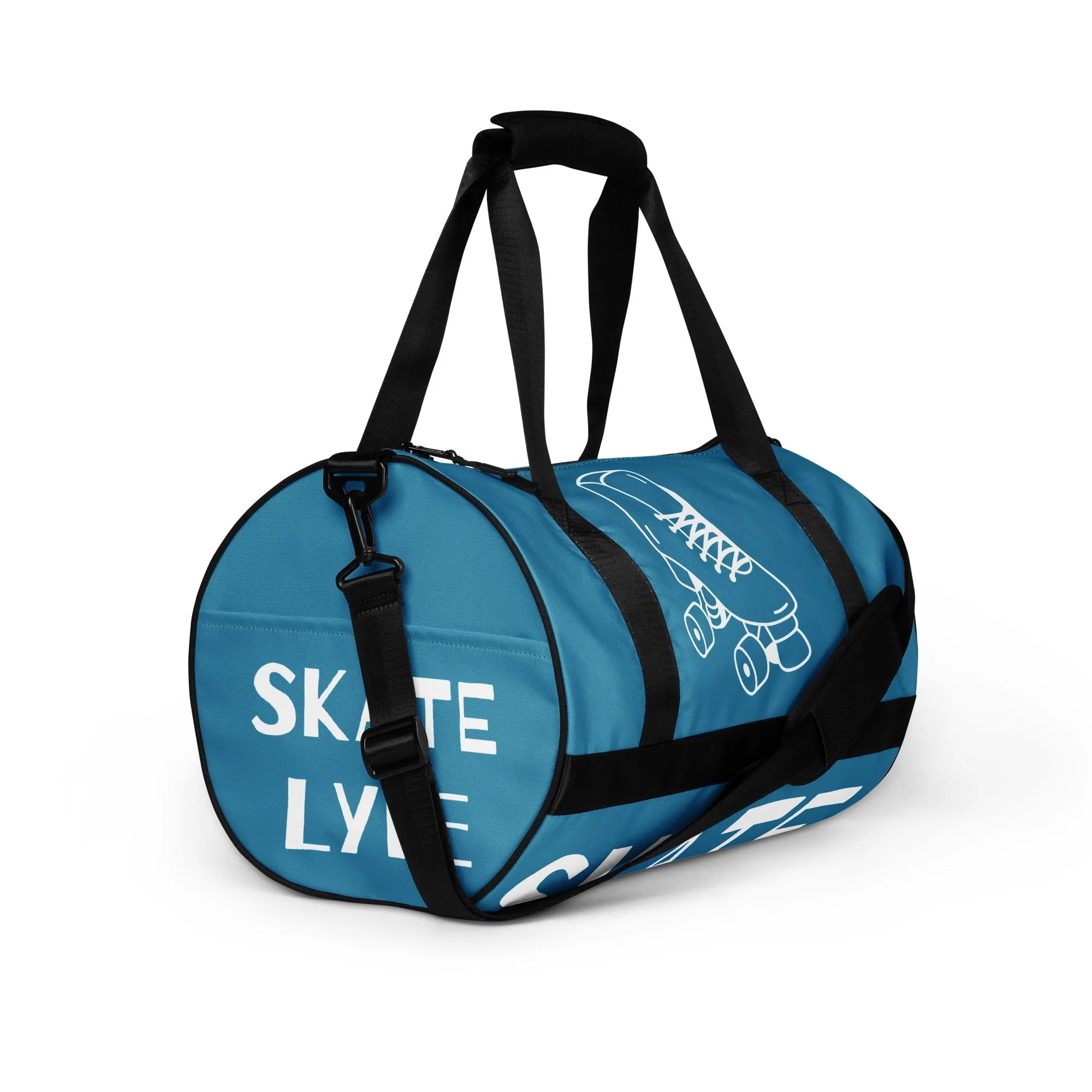 Airfros And Babyhairs Thick Couple Skaters Blue Gym Bag