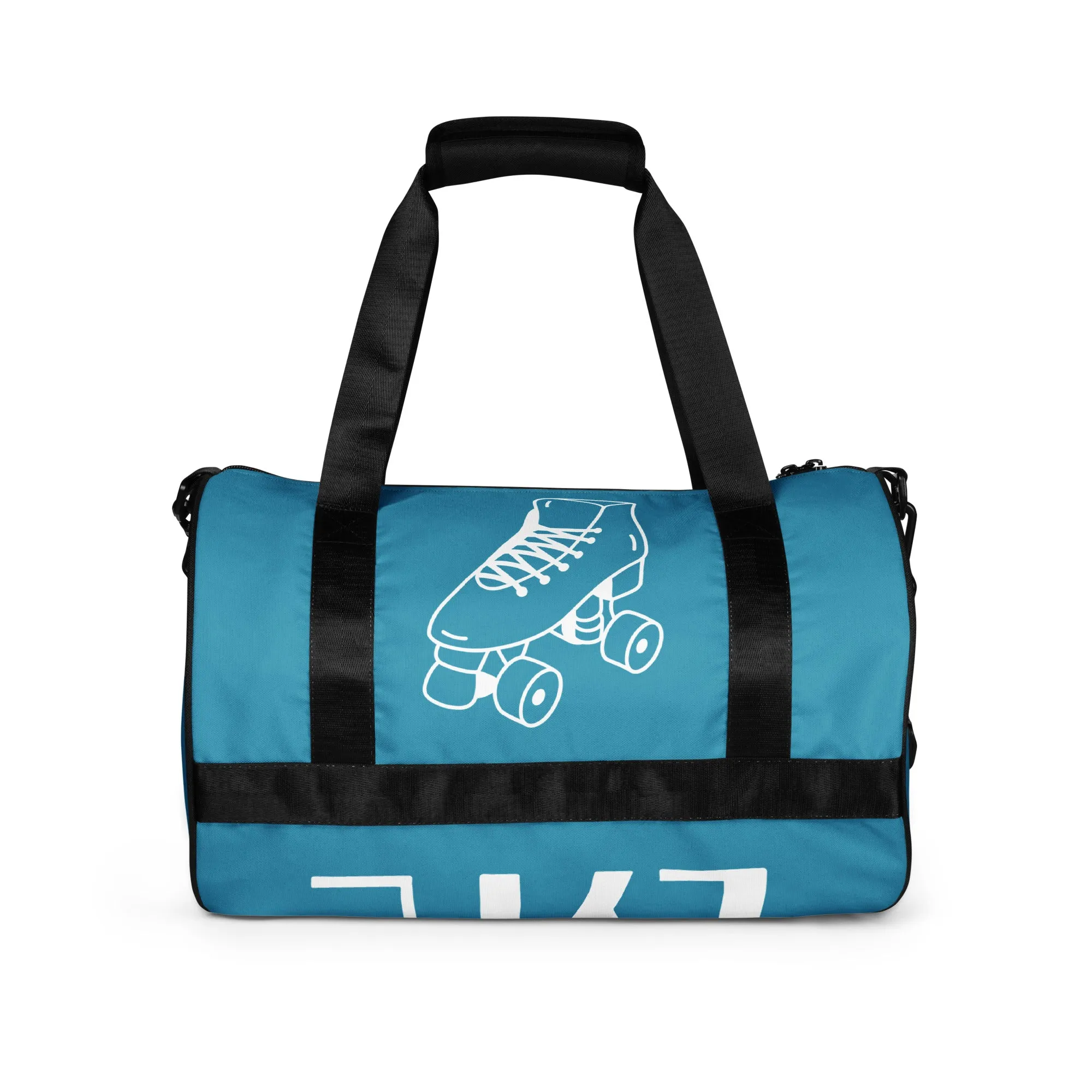 Airfros And Babyhairs Thick Couple Skaters Blue Gym Bag