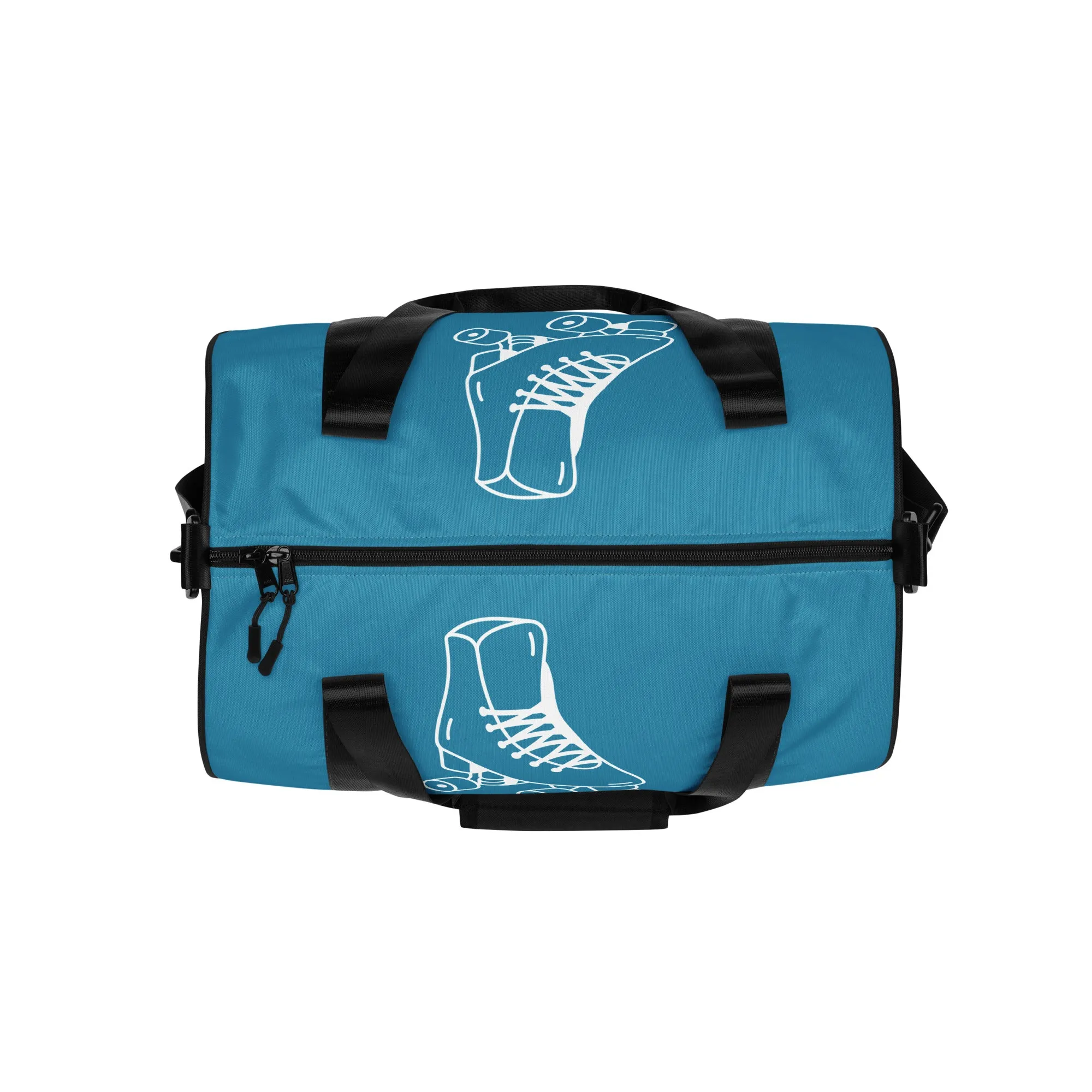 Airfros And Babyhairs Thick Couple Skaters Blue Gym Bag