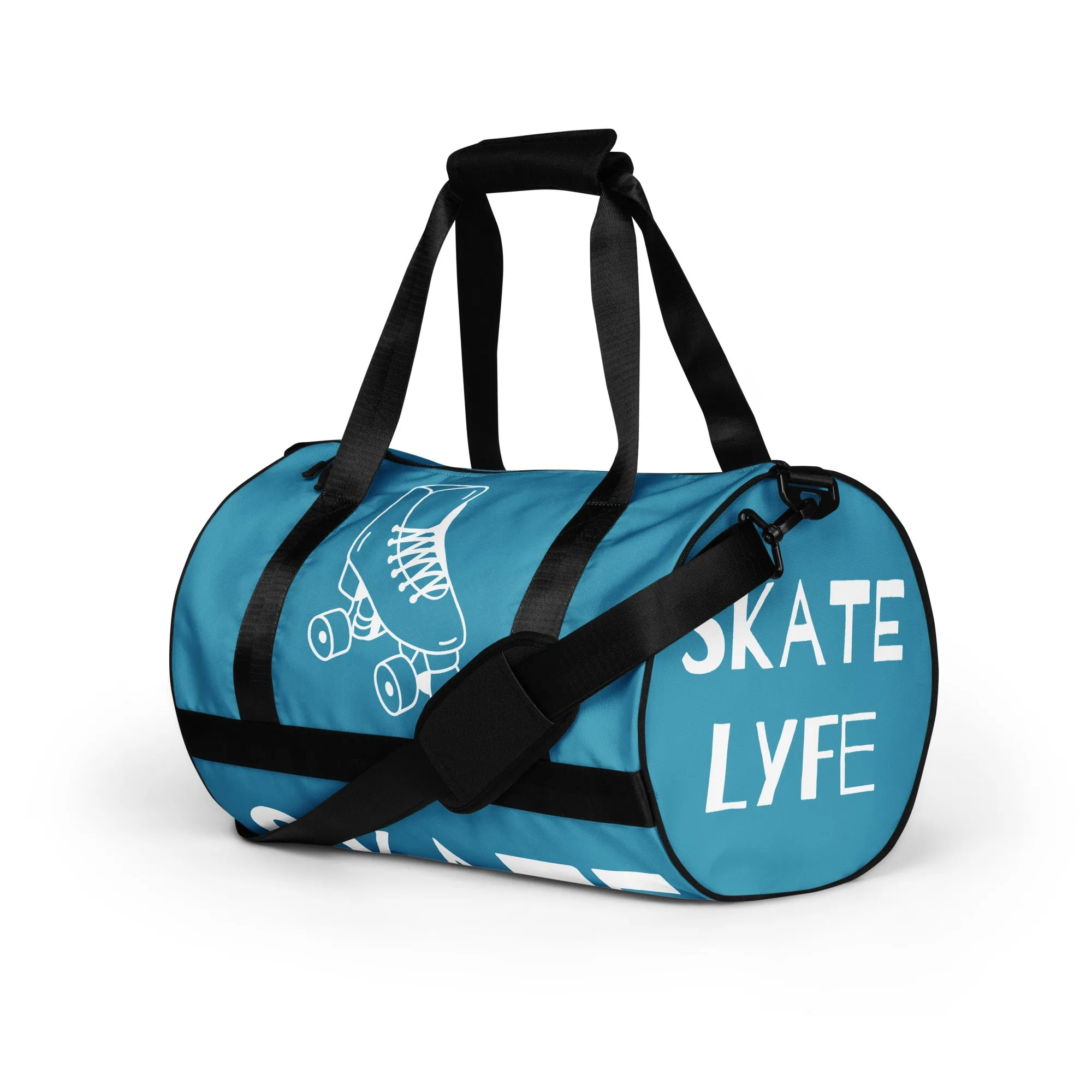 Airfros And Babyhairs Thick Couple Skaters Blue Gym Bag