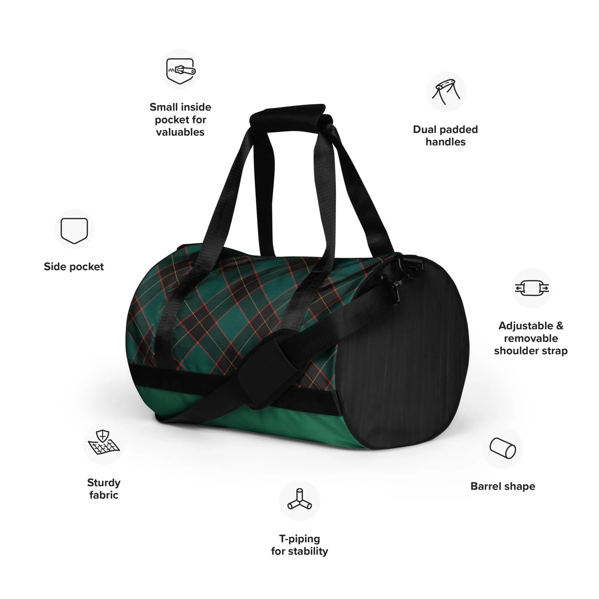 All-over print gym bag. Travel Bag, Gym, Weekend Bag