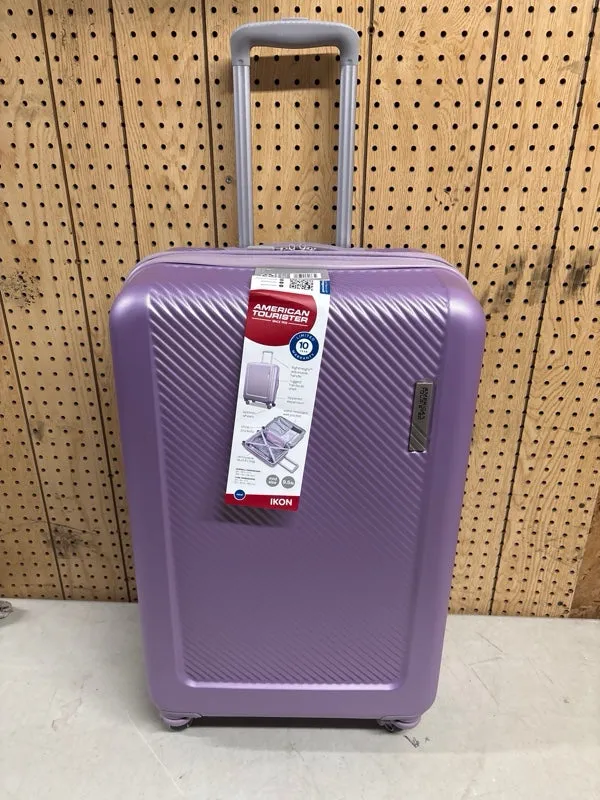 American Tourister Ikon 24" Hardside Spinner Luggage, Purple - open_box