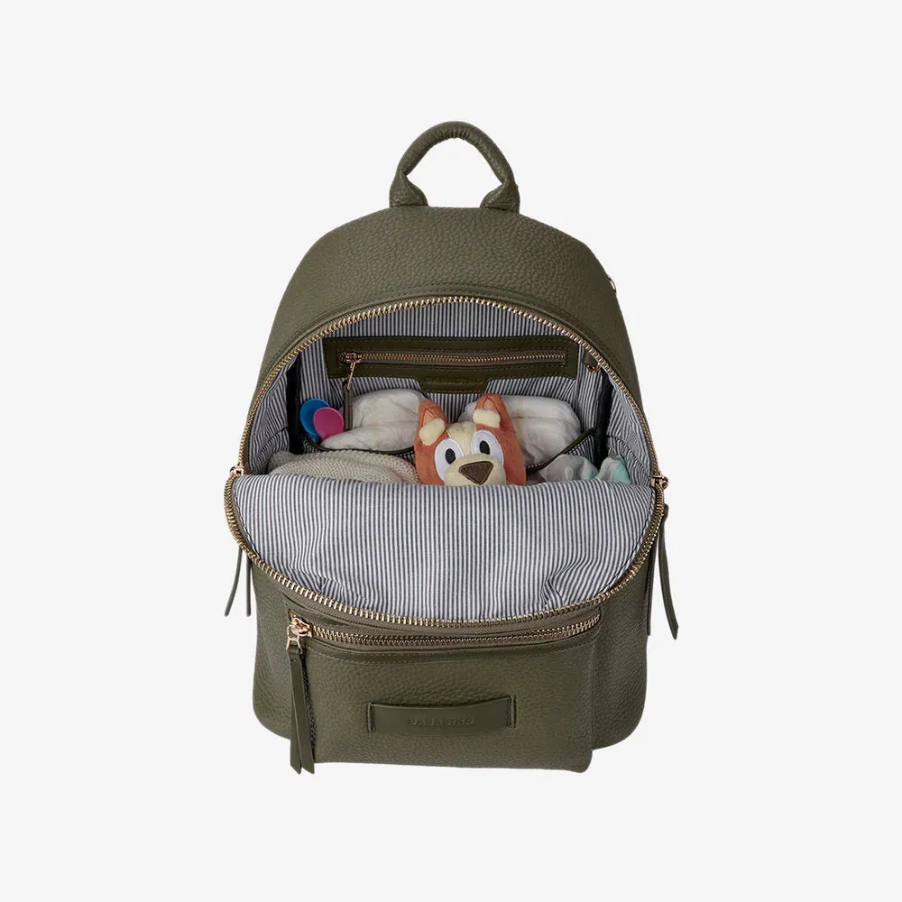 Bababing Luca Vegan Leather Changing Bag - Olive