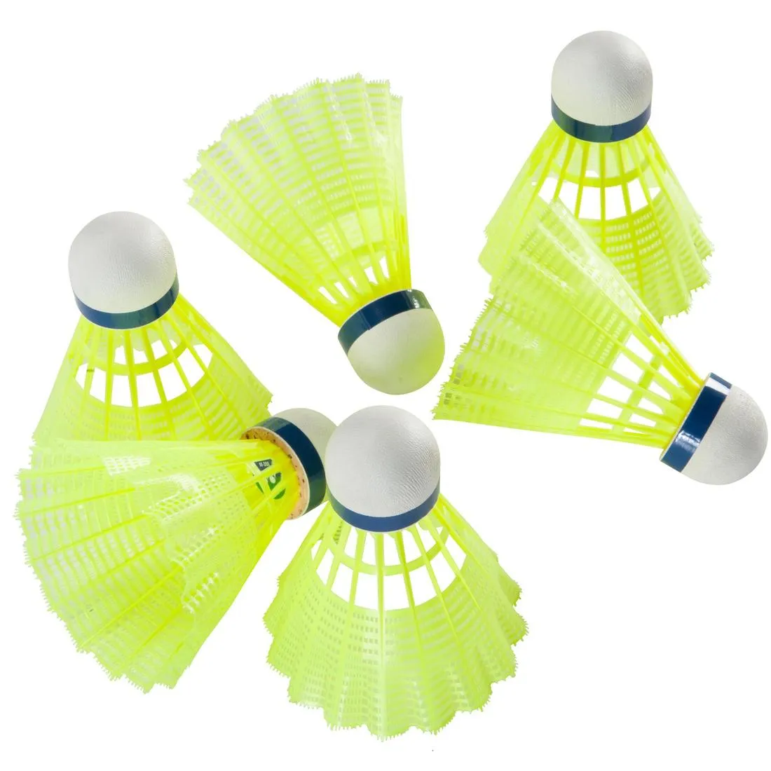Badminton Plastic Shuttlecocks Mavis 300 6-Pack - Yellow