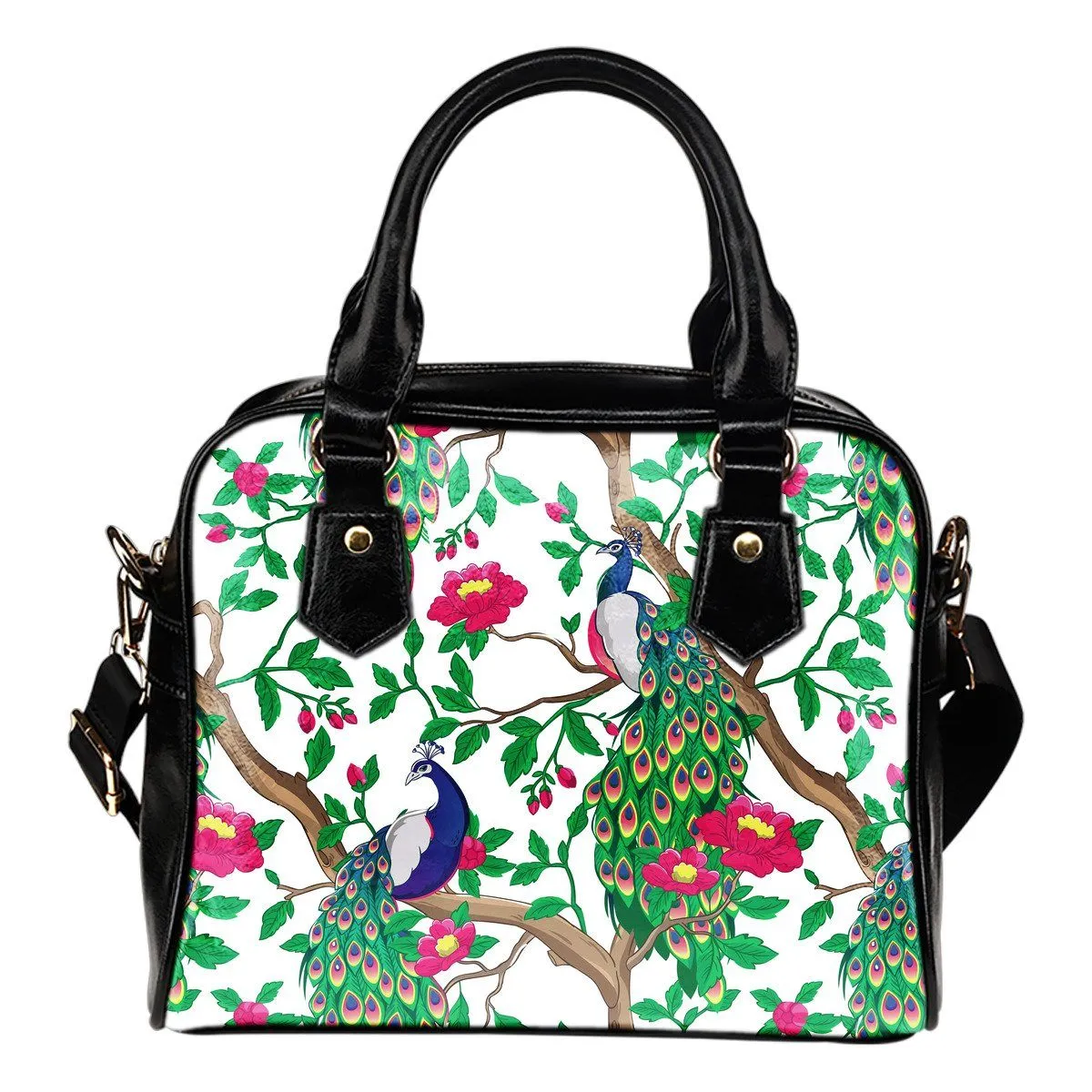 Beautiful Peacock Shoulder Handbag