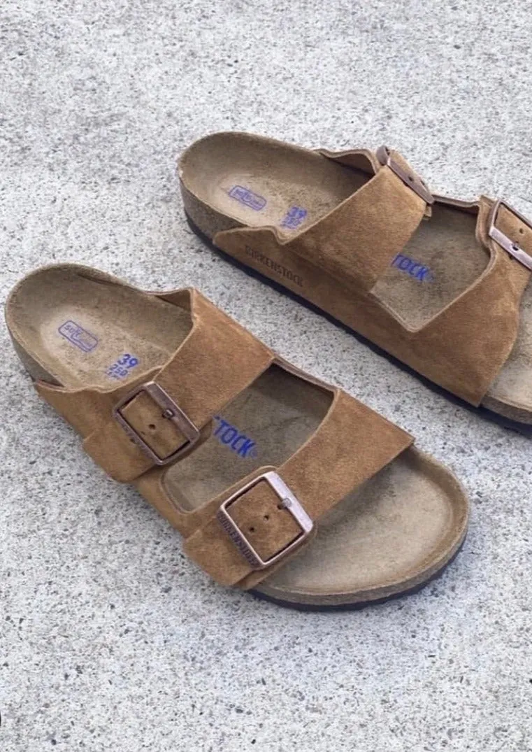 Birkenstock Arizona SFB Mink Suede Narrow