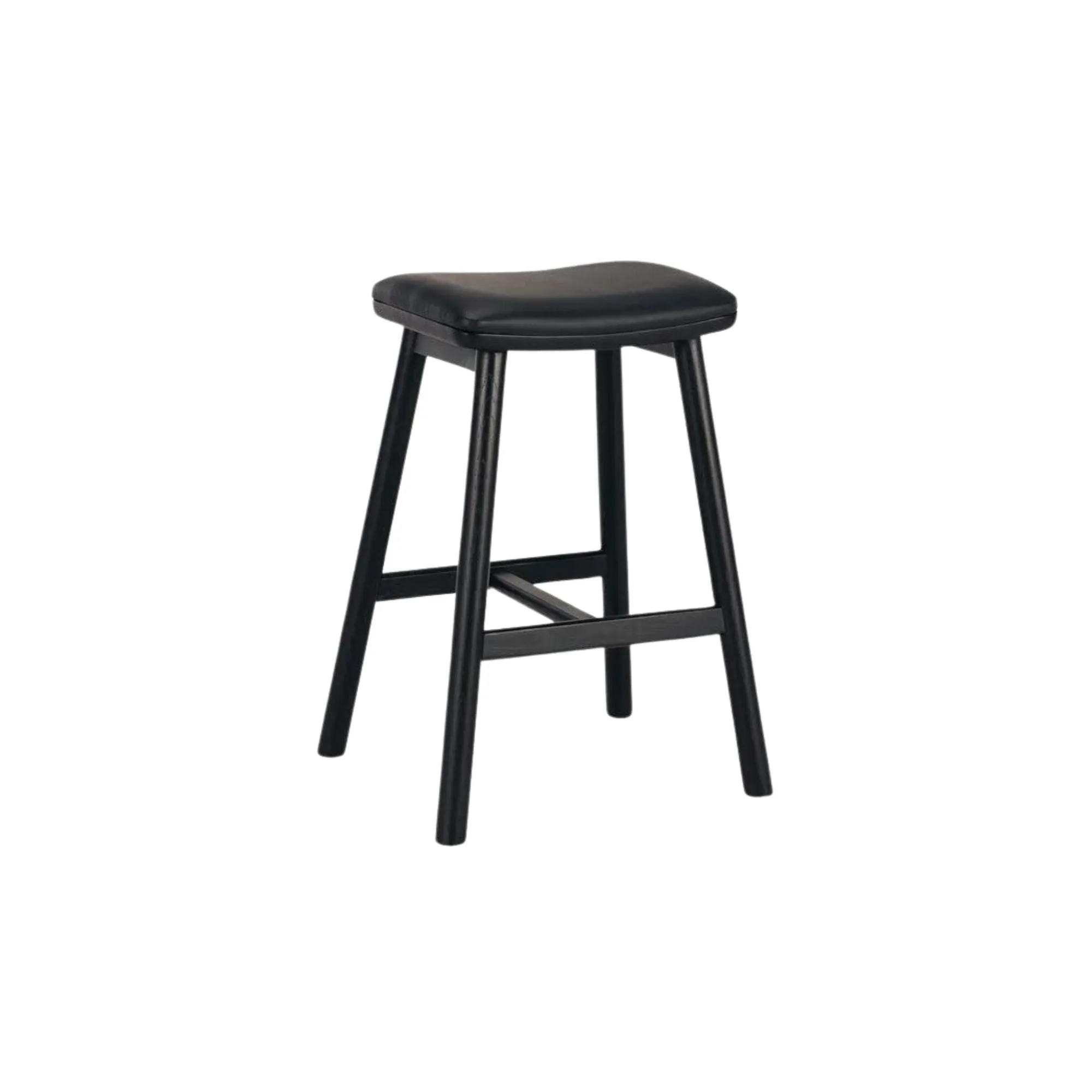 Boden Solid Oak Counter Stool - Black Stained