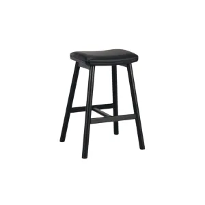 Boden Solid Oak Counter Stool - Black Stained