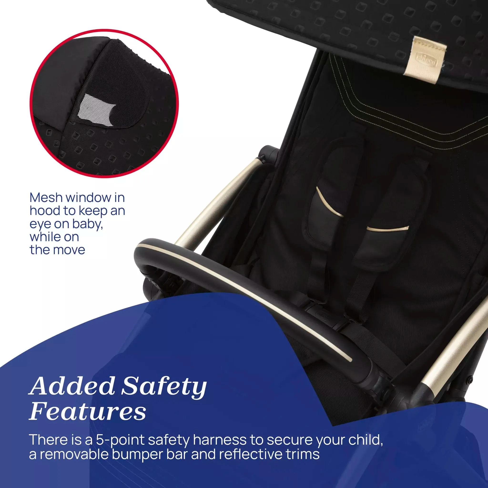 Chicco Goody Xplus Stroller - Black Re_Lux