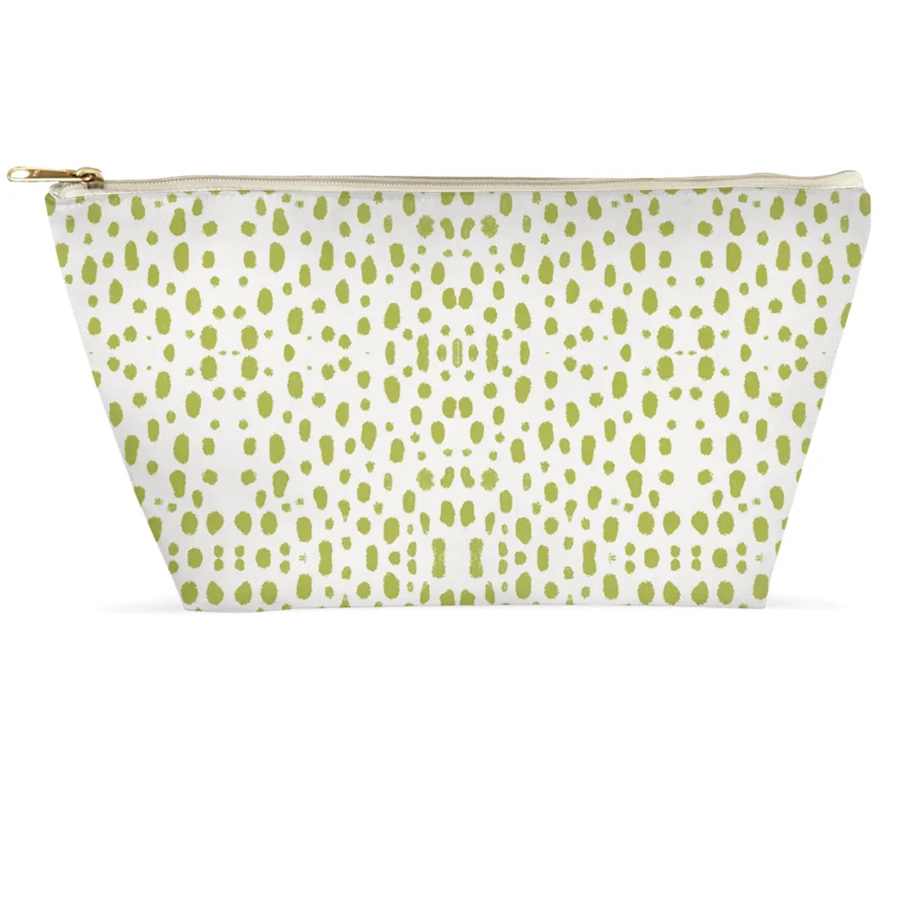 Cosmetic Bag - Spots on Spots Green