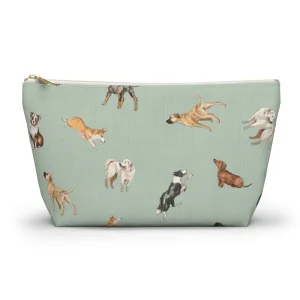 Cow Dogs Pencil Pouch in Mint