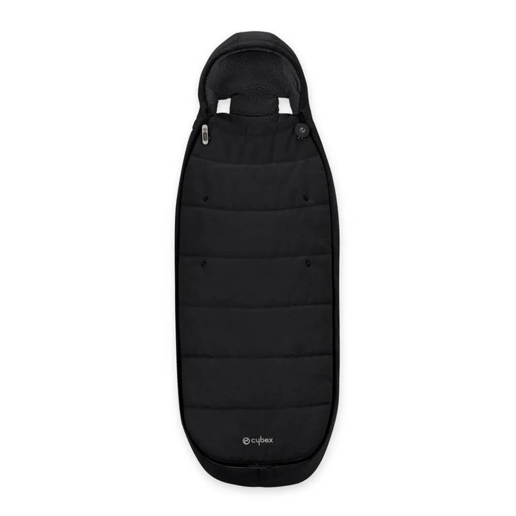 CYBEX EOS Comfort Bundle Travel System with Aton B2 I-SIZE and Gold Footmuff - Moon Black