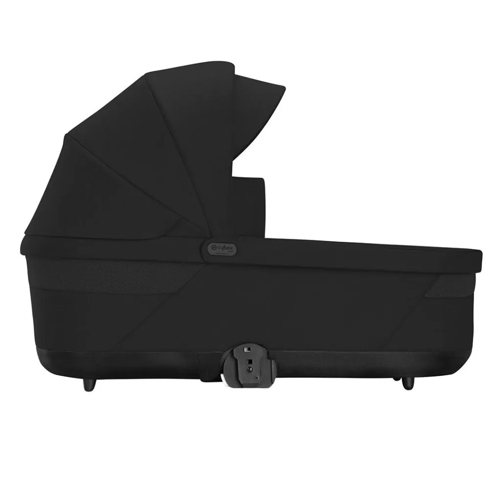 CYBEX EOS Comfort Bundle Travel System with Aton B2 I-SIZE and Gold Footmuff - Moon Black