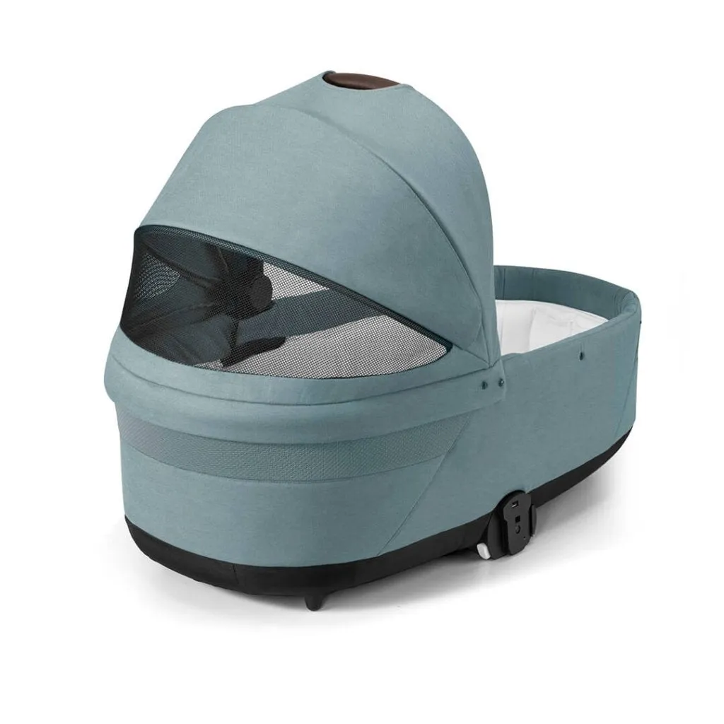 CYBEX EOS Comfort Bundle Travel System with Aton B2 I-SIZE and Gold Footmuff - Sky Blue
