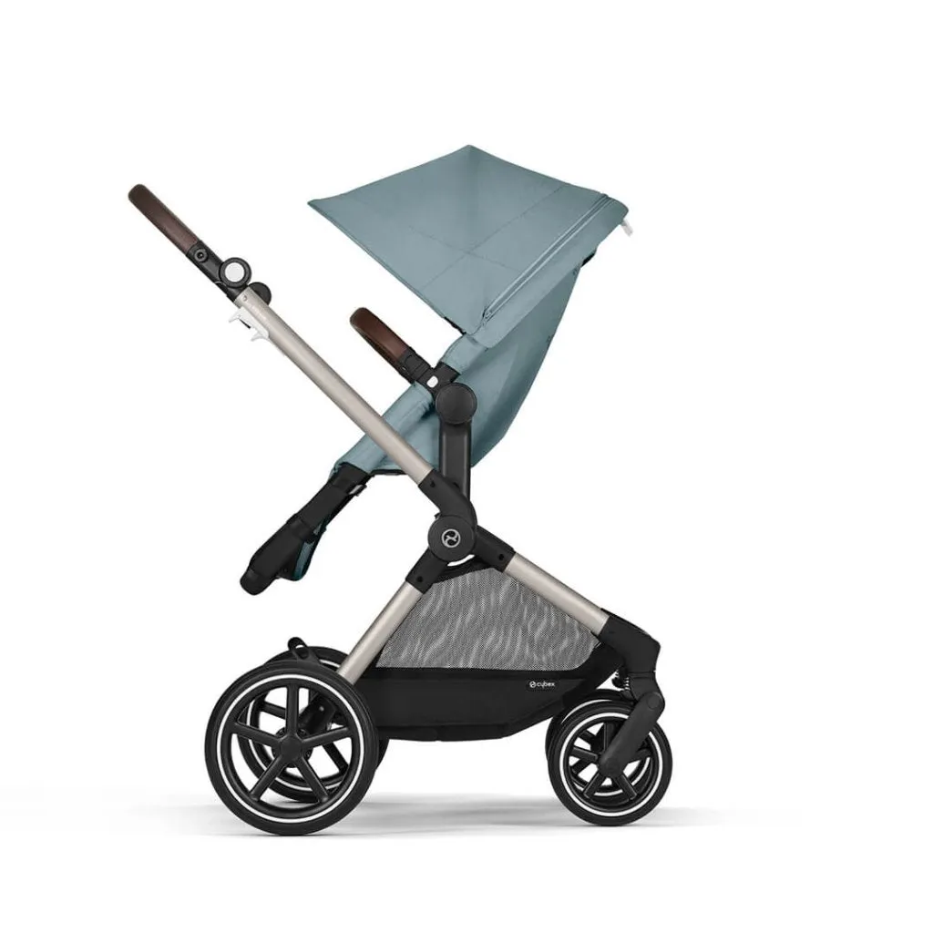 CYBEX EOS Comfort Bundle Travel System with Aton B2 I-SIZE and Gold Footmuff - Sky Blue