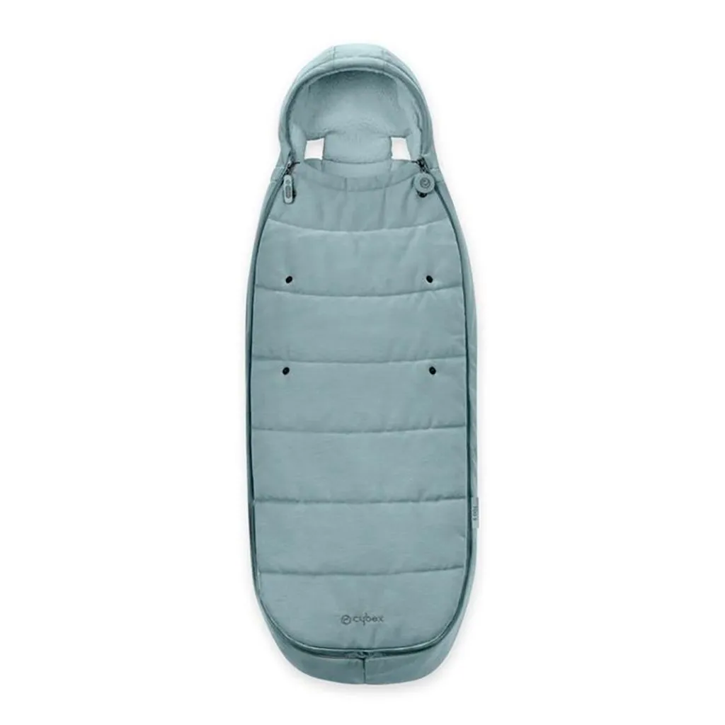 CYBEX EOS Comfort Bundle Travel System with Aton B2 I-SIZE and Gold Footmuff - Sky Blue
