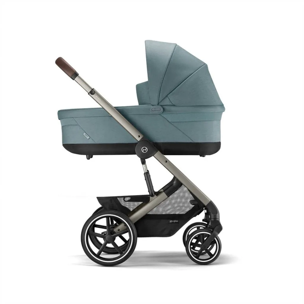 CYBEX EOS Comfort Bundle Travel System with Aton B2 I-SIZE and Gold Footmuff - Sky Blue
