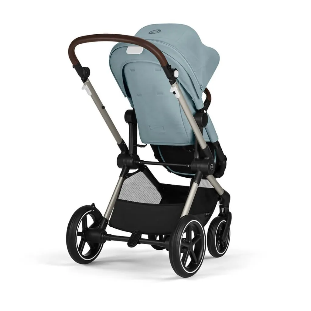 CYBEX EOS Comfort Bundle Travel System with Aton B2 I-SIZE and Gold Footmuff - Sky Blue