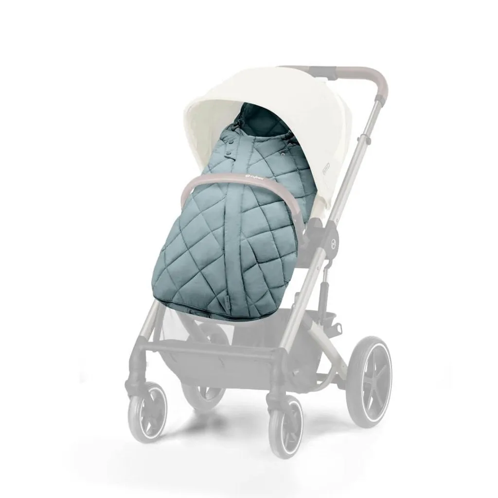 CYBEX EOS Comfort Bundle Travel System with Aton B2 I-SIZE and Gold Footmuff - Sky Blue