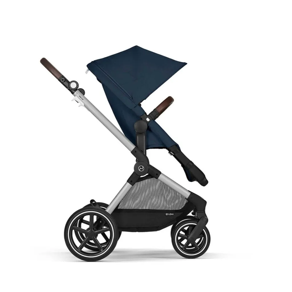 CYBEX EOS Comfort Bundle Travel System with Aton B2 I-SIZE and Snogga Footmuff - Ocean Blue