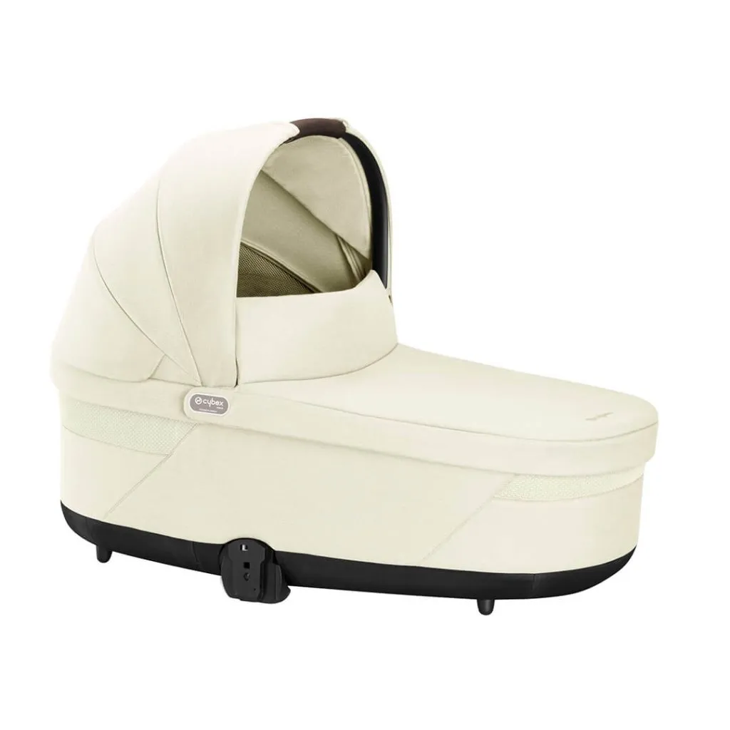 CYBEX EOS Travel System Essential Bundle with Gold Footmuff - Seashell Beige