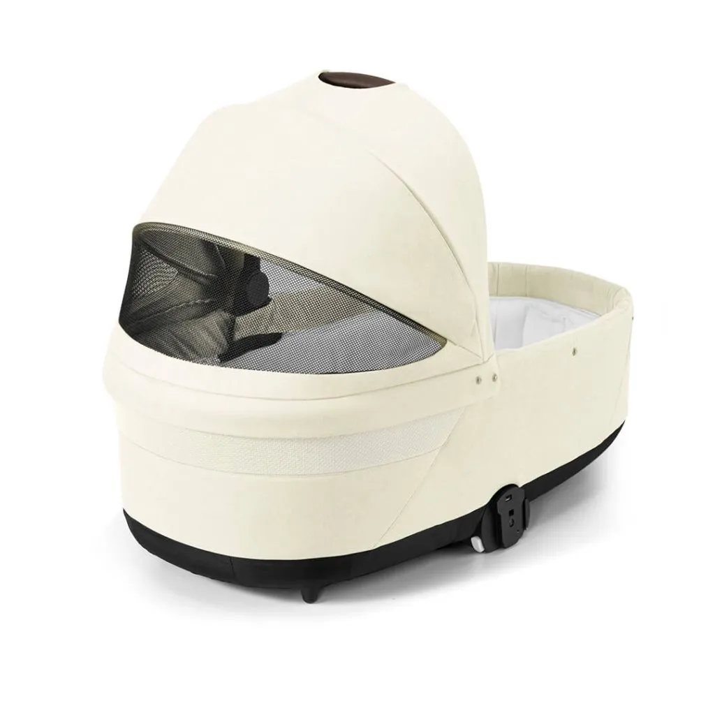 CYBEX EOS Travel System Essential Bundle with Gold Footmuff - Seashell Beige