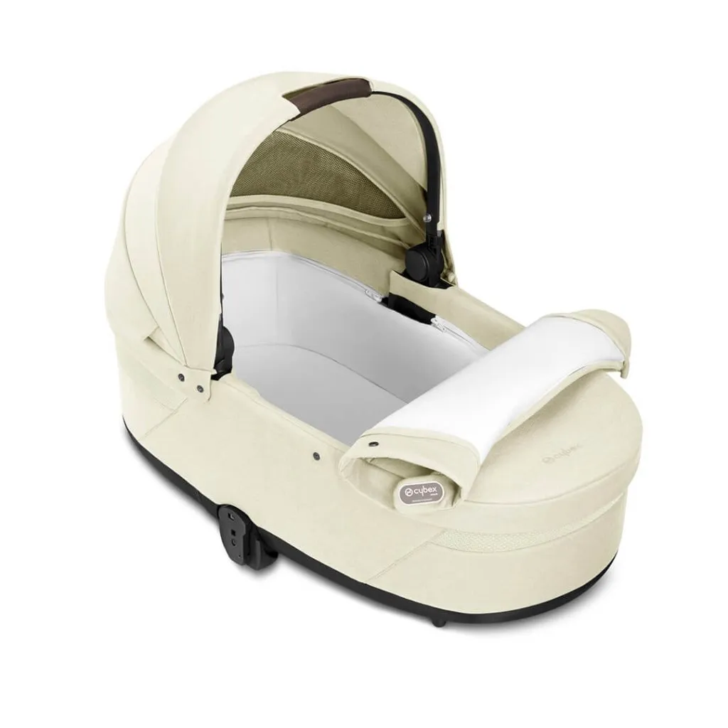 CYBEX EOS Travel System Essential Bundle with Gold Footmuff - Seashell Beige