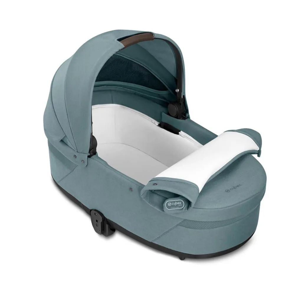 CYBEX EOS Travel System Essential Bundle with Gold Footmuff - Sky Blue