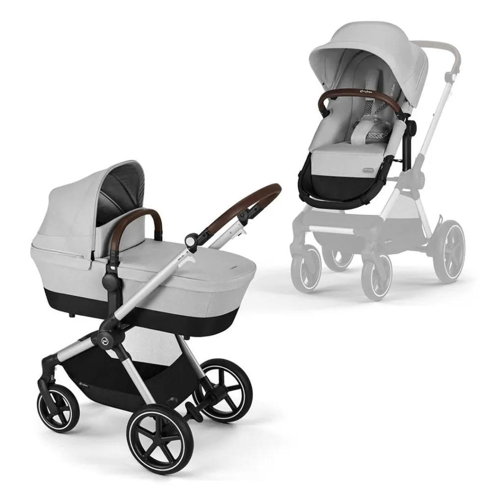 CYBEX EOS Travel System Essential Bundle with Snogga Footmuff - Lava Grey