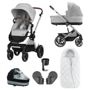 CYBEX EOS Travel System Essential Bundle with Snogga Footmuff - Lava Grey