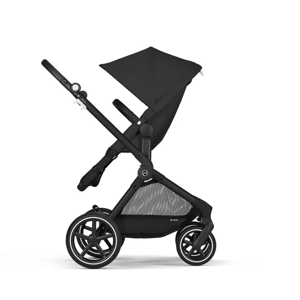 CYBEX EOS Travel System Essential Bundle with Snogga Footmuff - Moon Black