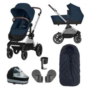 CYBEX EOS Travel System Essential Bundle with Snogga Footmuff - Ocean Blue