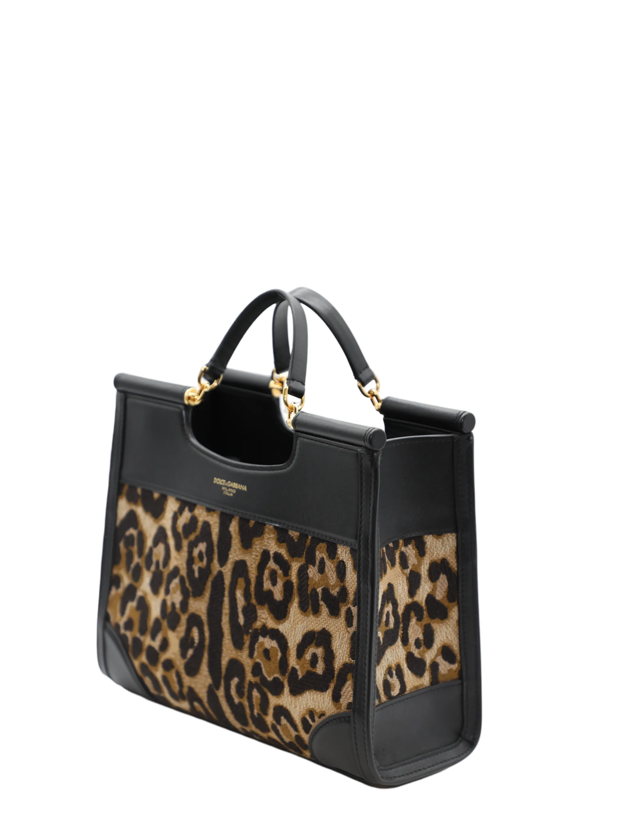 Dolce & Gabbana Everyday Bag in Print Leopard/Black