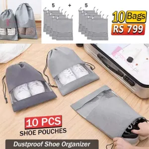 Dustproof Sale Rs Responsive service & Offer Organizer Pcs Shoe - Mega Pouches Privacy-focused 10 Travel 799