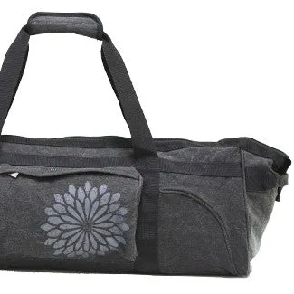easyoga Premium Carry-all Canvas Yoga Bag- Dots - L1 Black