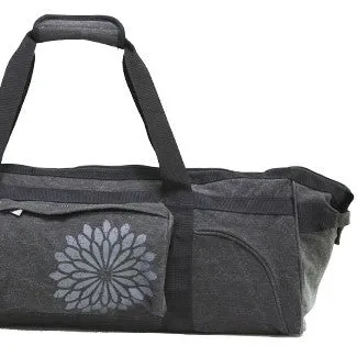 easyoga Premium Carry-all Canvas Yoga Bag- Dots - L1 Black