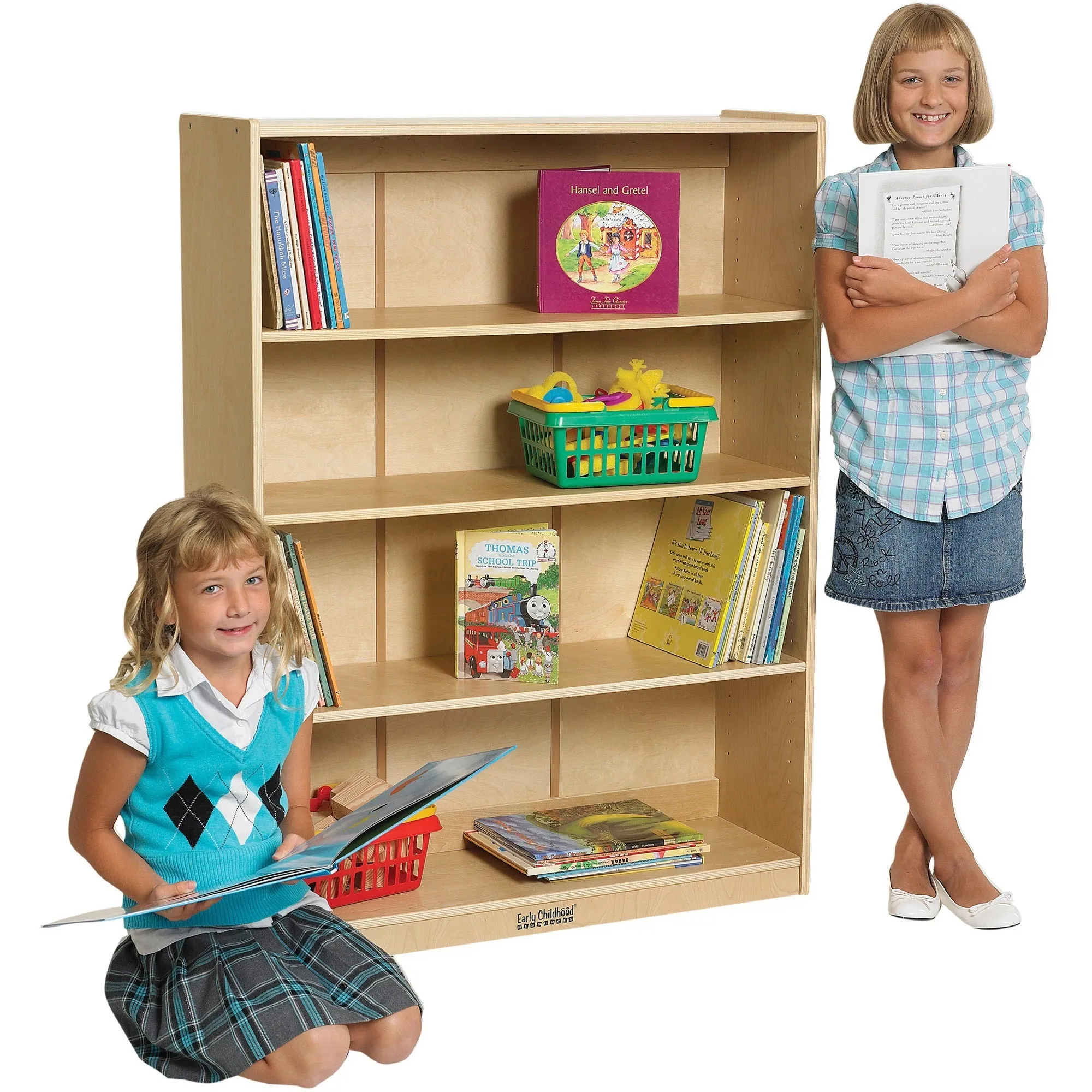 ECR4KIDS Birch Classic Bookcase