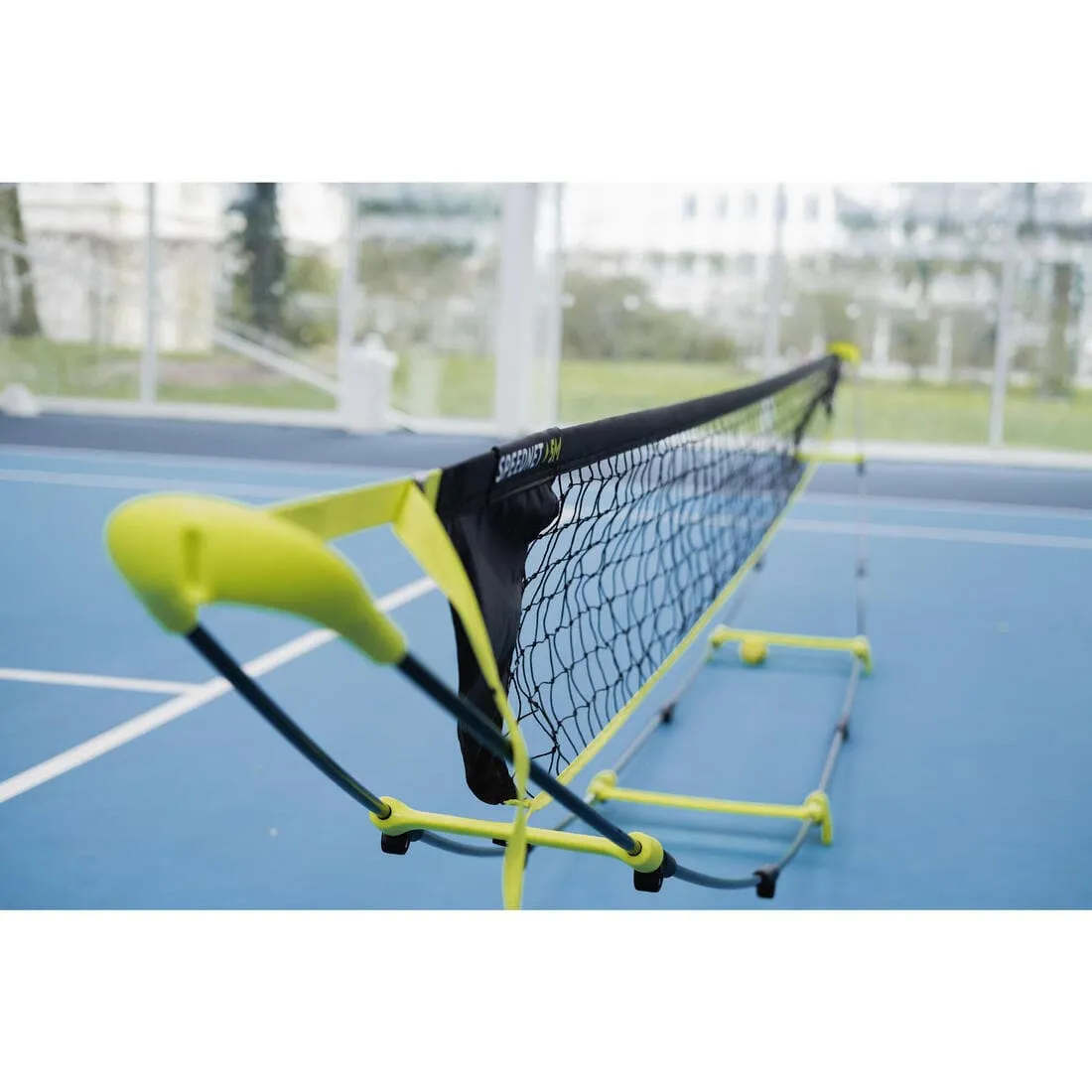 FILET DE TENNIS 5 MÈTRES SPEED RÉGLABLE EN HAUTEUR ET PLIABLE