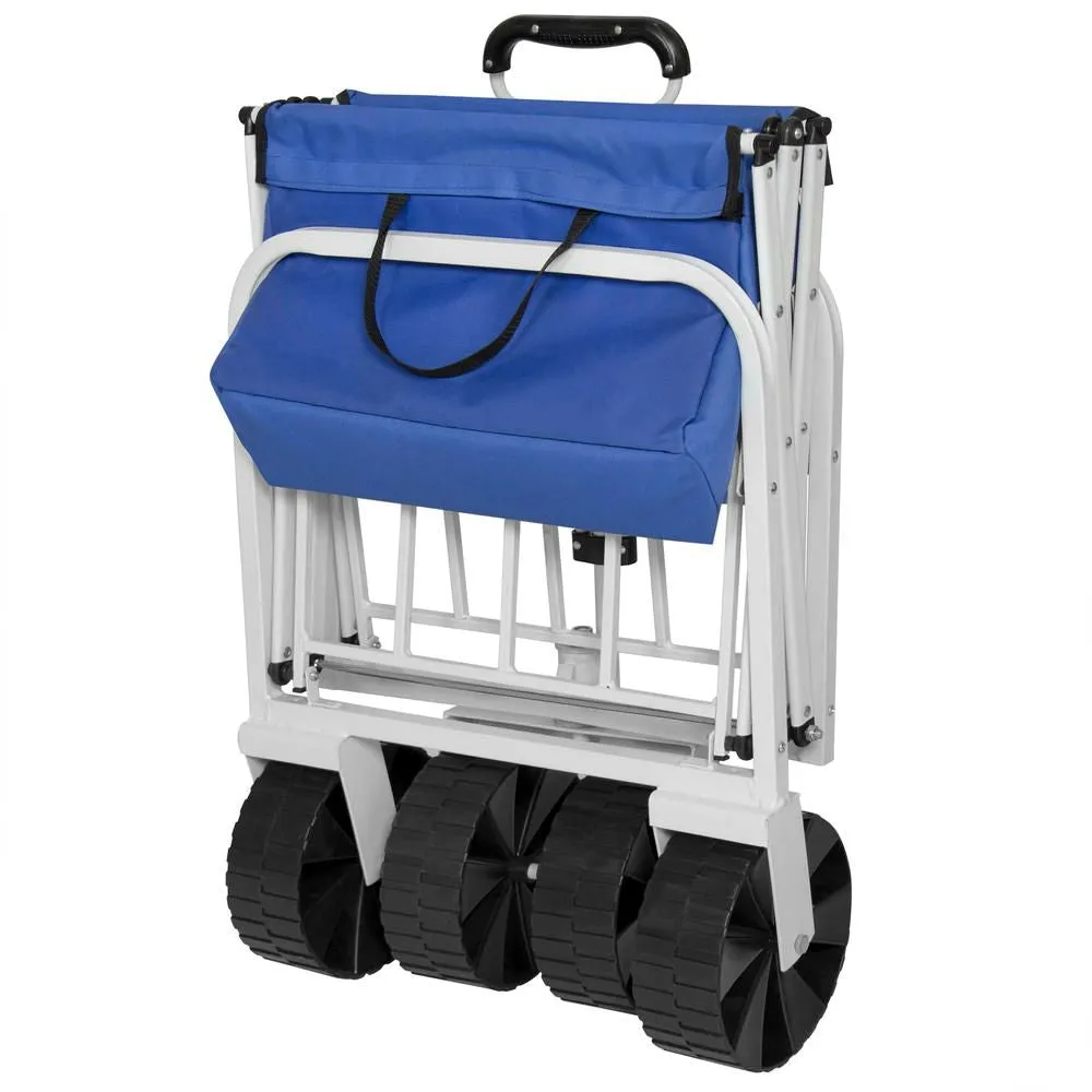 Folding Sturdy Utility Wagon Garden Beach Cart