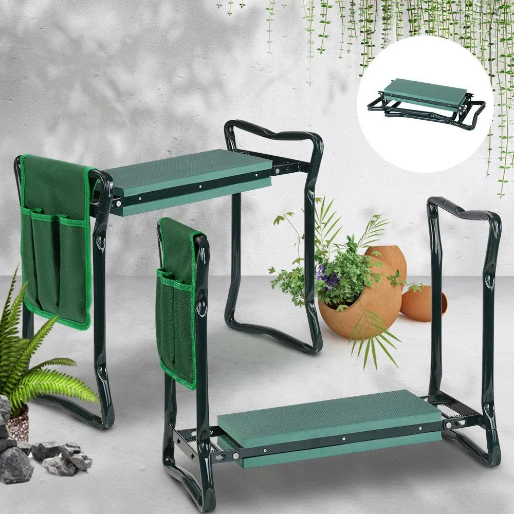 Garden Kneeler Seat Outdoor Bench Knee Pad Foldable