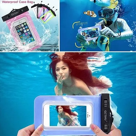 GETIHU Waterproof Cellular Phone Case Pouch for easy disinfection and protection of your phone, documents, keys, etc.