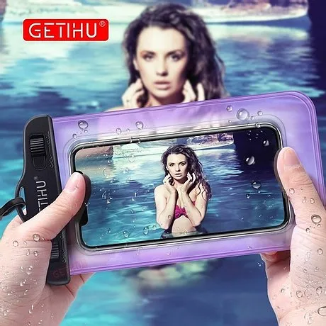 GETIHU Waterproof Cellular Phone Case Pouch for easy disinfection and protection of your phone, documents, keys, etc.