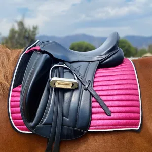 Glitter Mesh Sparkly Dressage Saddle Pad Hot Pink