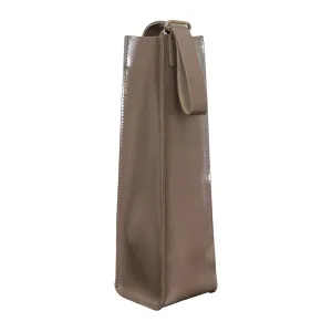 GOODJOB Wine Holder Bag Towering - Leather Mud Brown